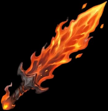 Flaming fire sword