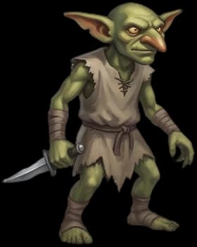 Goblin with a dagger
