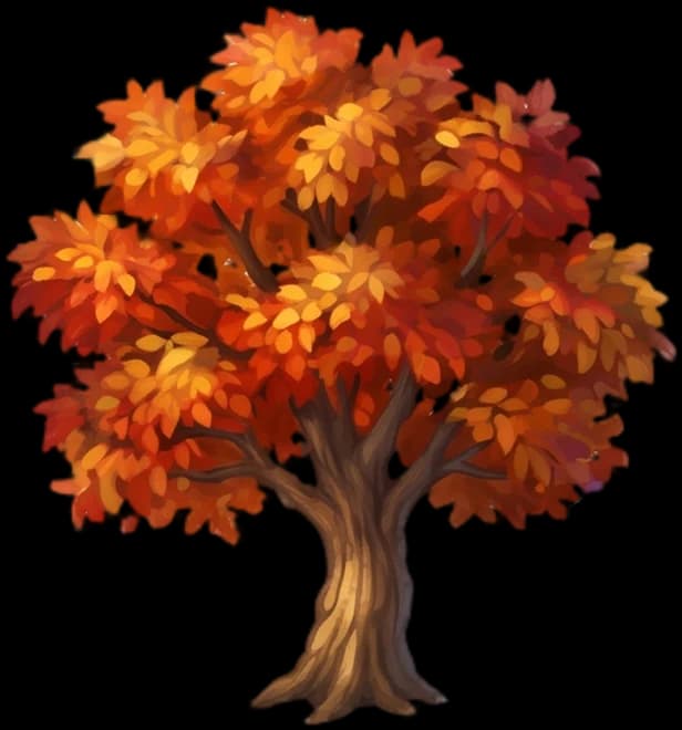Autumn maple tree